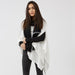 Elegant Solid Cotton Poncho - Ivory