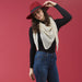 Fall Cowboy Scarf - White
