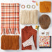 Fall Cowboy Scarf - Rust