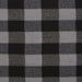 Denver Plaid Fringe Scarf - Black & Gray