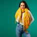 January Plaid Fringe Scarf - Gold