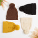 Cheveron Knit Hat - Mustard Yellow