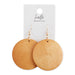 Wood Circle Earrings