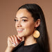 Wood Circle Earrings