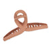 Matte Loop Hair Claw - Coffee