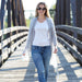 Tiny Stripe Insect Shield Scarf - Black