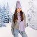 Kenzie Knit Beanie - Purple