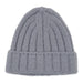 Ribbed Knit Beanie - Gray