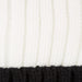 Sofia Ribbed Beanie - White/Black