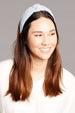 Chenille Knotted Headband - Light Blue
