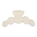 Matte Circles Hair Claw - Cream