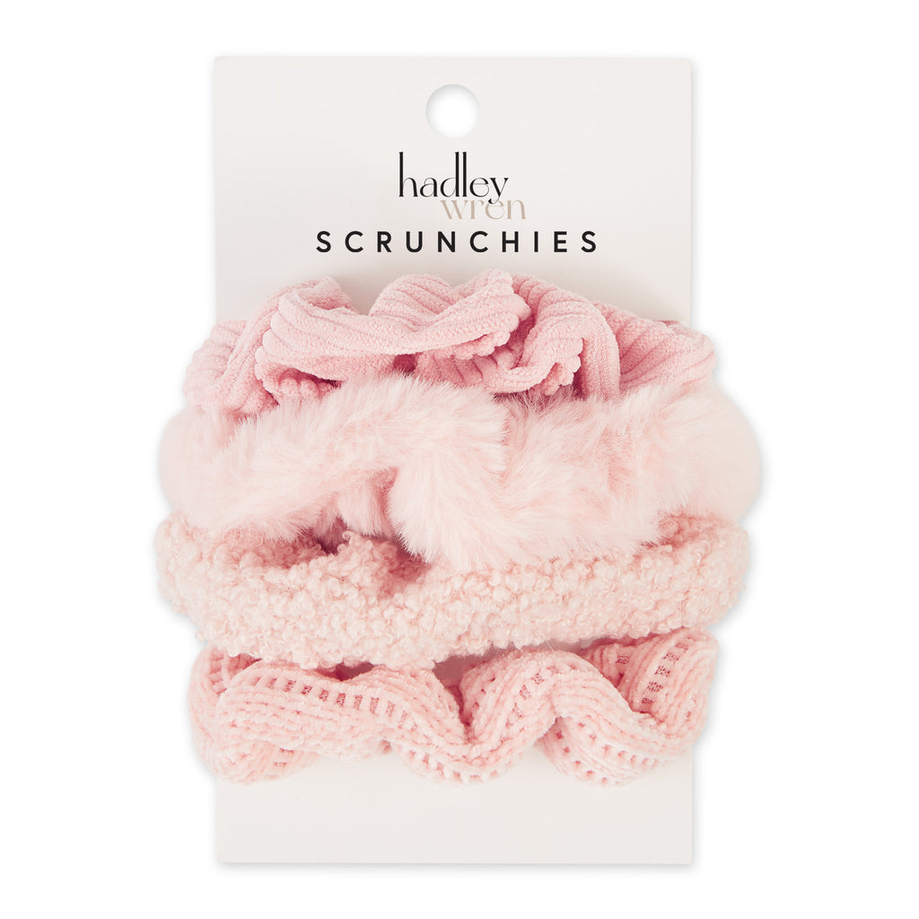 Scrunchie Set Of 4 - Pink