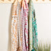 Orange Boho Floral Insect Shield Scarf