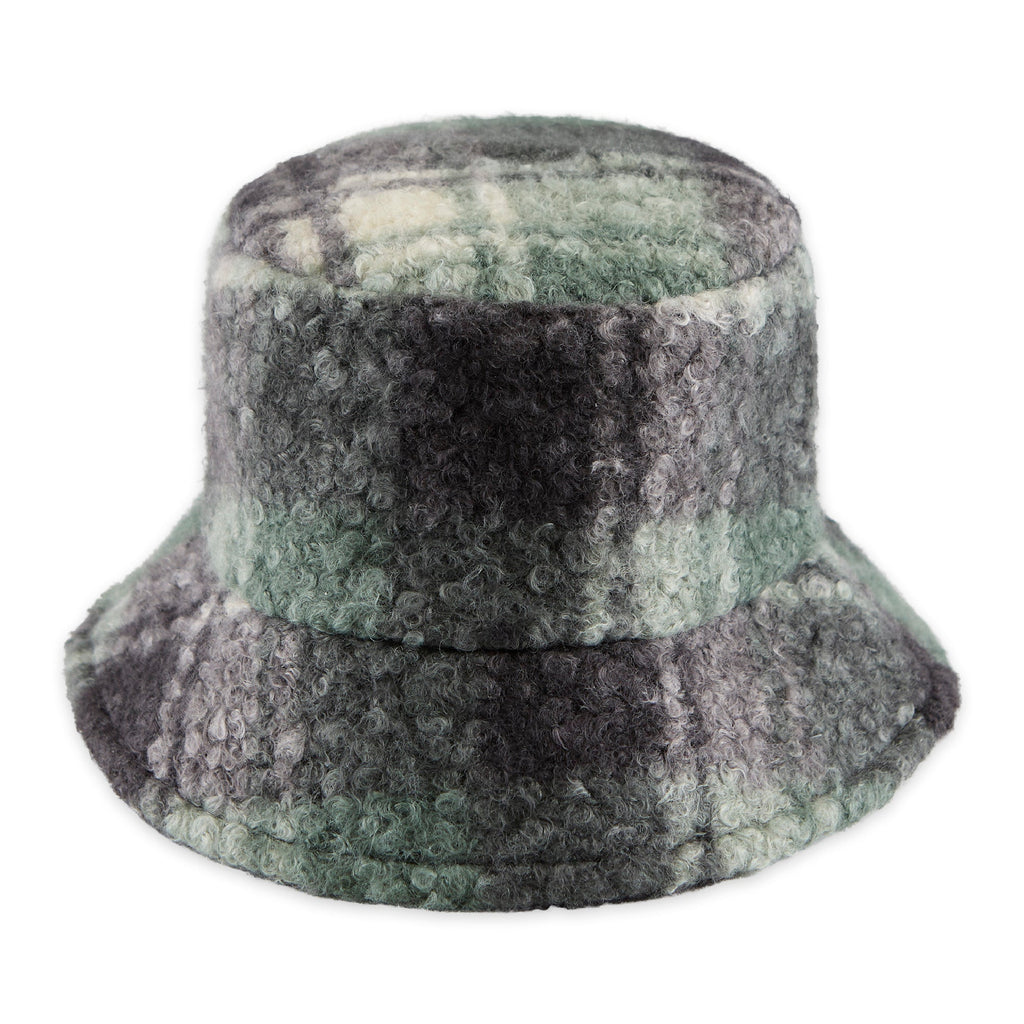 Teddy Bucket Hat - Green Plaid