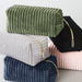 Corduroy Cosmetic Bag - Gray