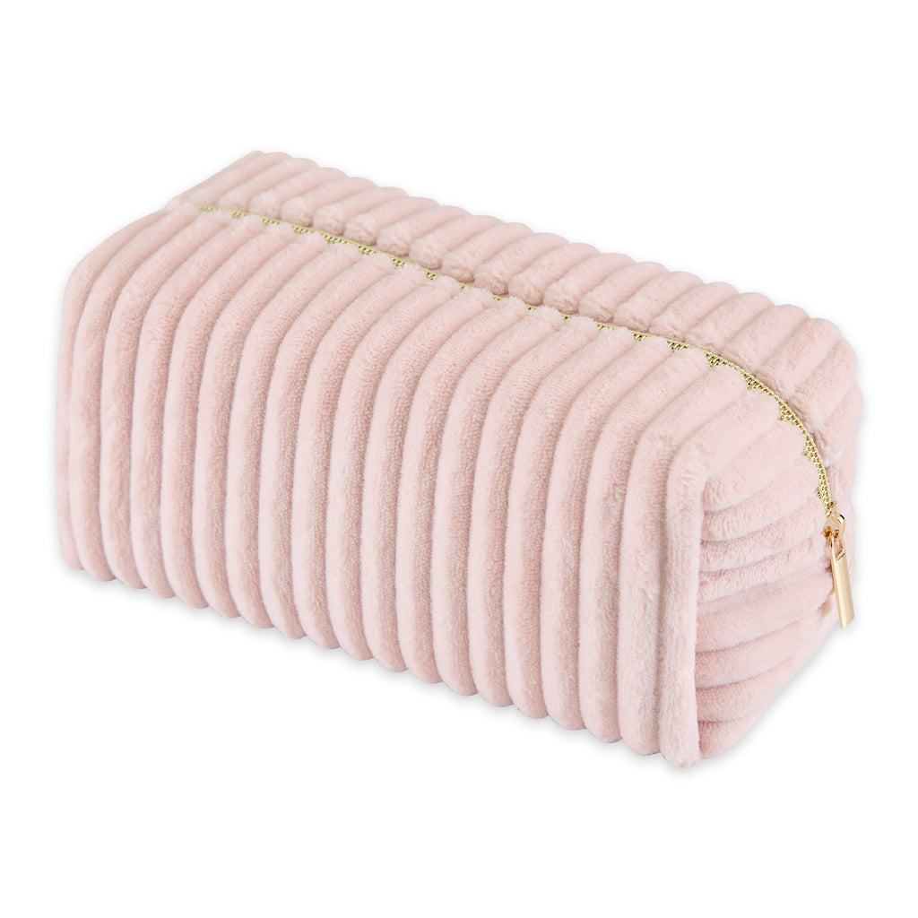 Corduroy Cosmetic Bag - Pink