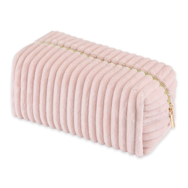 Corduroy Cosmetic Bag - Pink