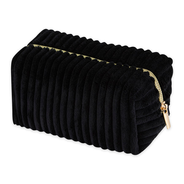 Corduroy Cosmetic Bag - Black