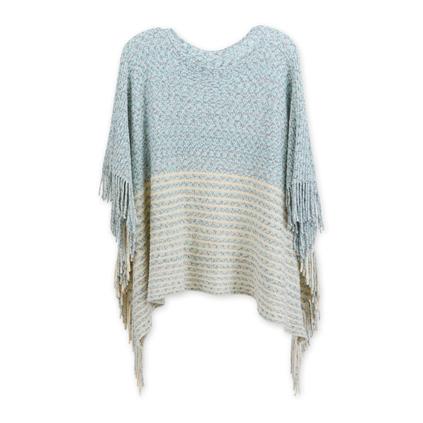Amber Poncho - Blue