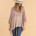 Amber Poncho - Pink
