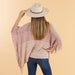 Amber Poncho - Pink