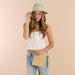 Kai Straw Hat - Turquoise
