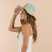 Kai Straw Hat - Turquoise