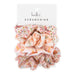 Spring Scrunchie Set of 4 - Coral