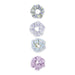 Spring Scrunchie Set of 4 - Purple