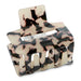 Small Rectangle Hair Claw - Blush Tortoise