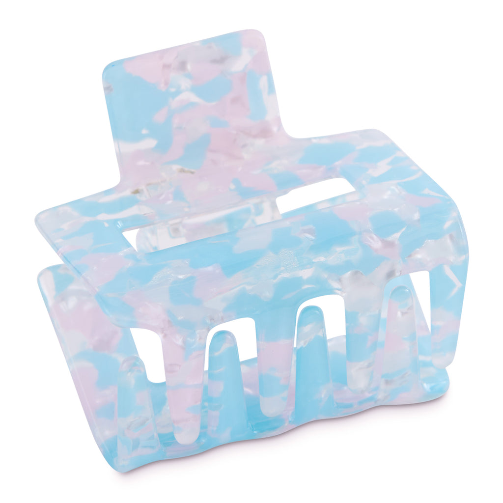 Small Rectangle Hair Claw - Cotton Candy