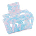 Small Rectangle Hair Claw - Cotton Candy