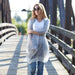 Tiny Stripe Insect Shield Scarf - Black