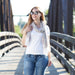Tiny Stripe Insect Shield Scarf - Brown