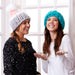 Blue & Purple Chunky Knit Hat