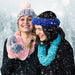 Blue & Purple Chunky Knit Hat