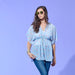 Babydoll Tie Tunic - Bluebell Floral