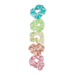 Satin Scrunchie Set Of 5 - Pastel Rainbow