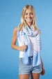 Pastel Stripe Scarf - Blue