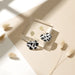 Black And White Drop Earrings