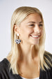 Black And White Drop Earrings