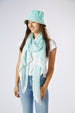 Tiny Stripe Insect Shield Scarf - Turquoise