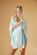 Tiny Stripe Insect Shield Scarf - Turquoise