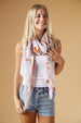 Floral Leopard Scarf - Beige
