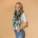 Leopard Print Scarf - Green