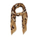 Leopard Print Scarf - Coffee