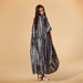 Tie Dye Kimono - Black And White