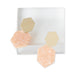 Hexigon Earring - Gold/Pink