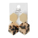 Hexigon Earring - Gold/Tortoise