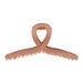 Matte Loop Hair Claw - Coffee